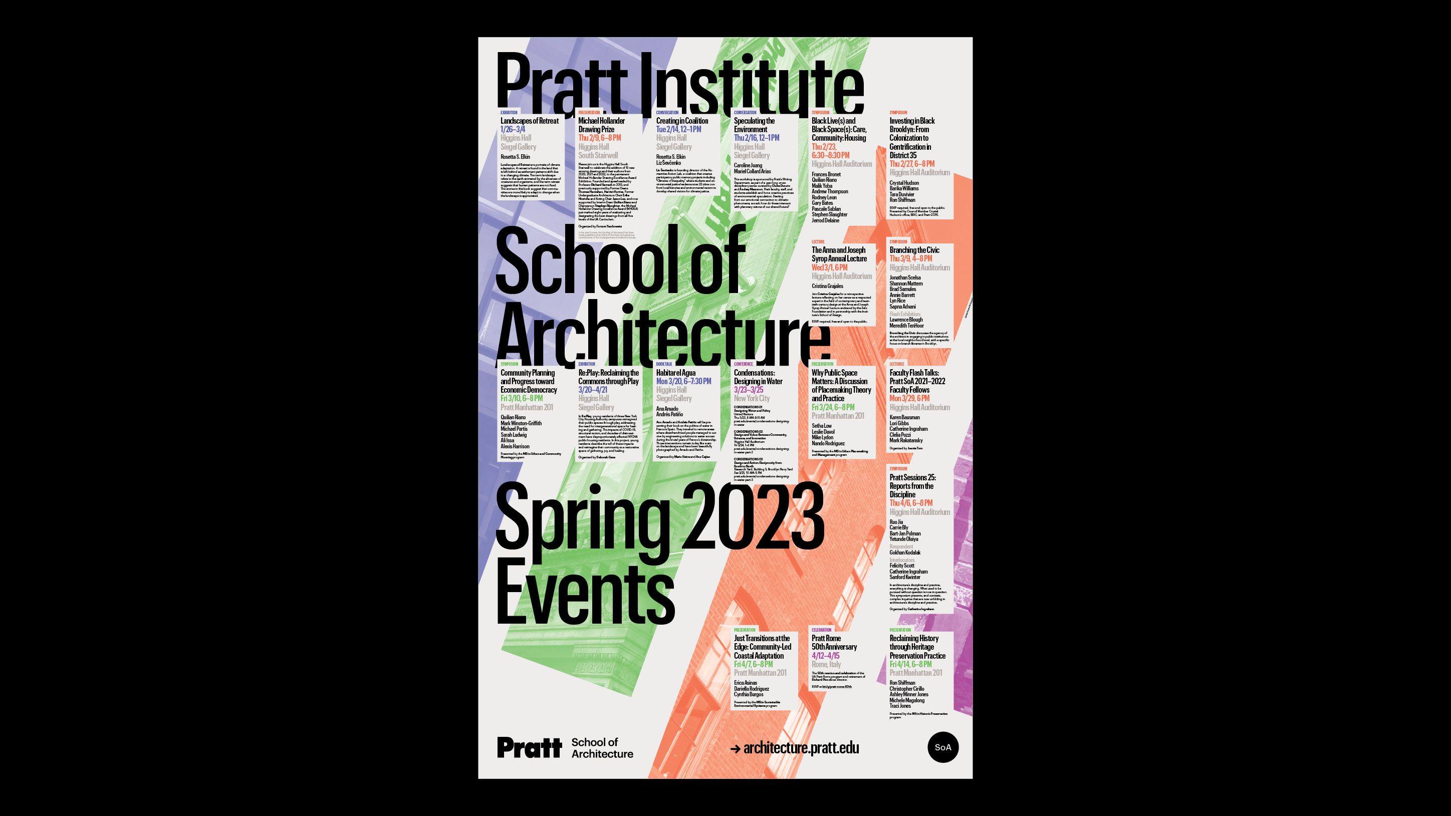 Pratt School of Architecture Event Posters